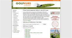 Desktop Screenshot of golfkurs-anbieter.de